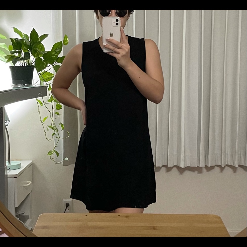 American Apparel Black Shift Dress